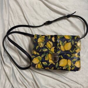 Patricia Nash Leather Lemon Crossbody